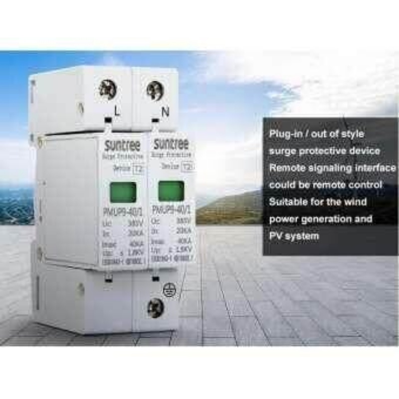 กันฟ้าผ่า-ac-2p-385v-40ka-sup1-40-ac-spd-อุปกรณ์ป้องกันฟ้าผ่า-surge-protection-ตัวป้องกันฟ้าผ่า-กันฟ้าผ่าโซล่าเซล