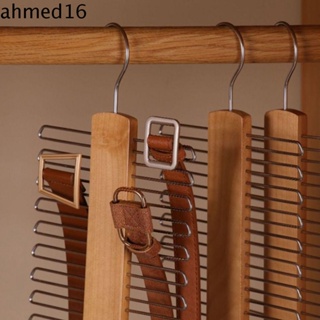 Ahmed ไม้แขวนเนคไท ไม้แขวนเสื้อ กันลื่น อเนกประสงค์ ประหยัดพื้นที่ 20 บาร์ สําหรับแขวนผ้าพันคอ ตู้เสื้อผ้า
