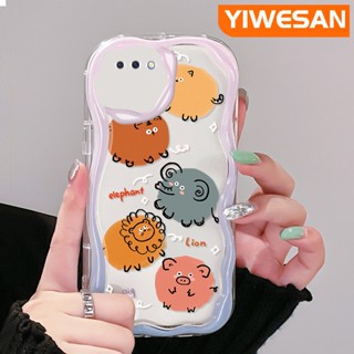 เคสโทรศัพท์มือถือ ซิลิโคนใส กันกระแทก ลายการ์ตูนสวนสัตว์น่ารัก สีสันสดใส สําหรับ OPPO A3s A12E A5 2018 Realme C1