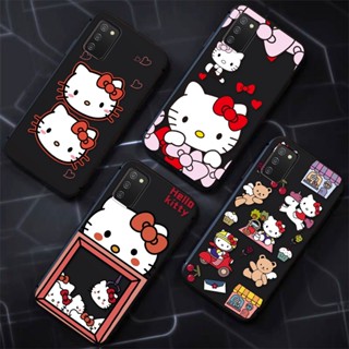 สําหรับ Samsung Galaxy A02 A02S A12 A22 A32 A42 A52 A52S M02 M12 M22 4G 5G เคสโทรศัพท์ซิลิโคน TPU แบบนิ่ม ลายการ์ตูนคิตตี้ กันกระแทก