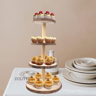 [Dolity2] ชั้นวางคัพเค้ก แบบไม้ 4 ชั้น สําหรับงานแต่งงาน