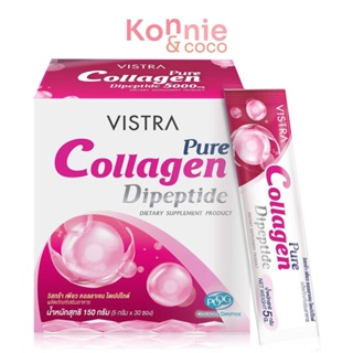 Vistra Pure Collagen Dipeptide 5000mg [5g x 30 Sachets].