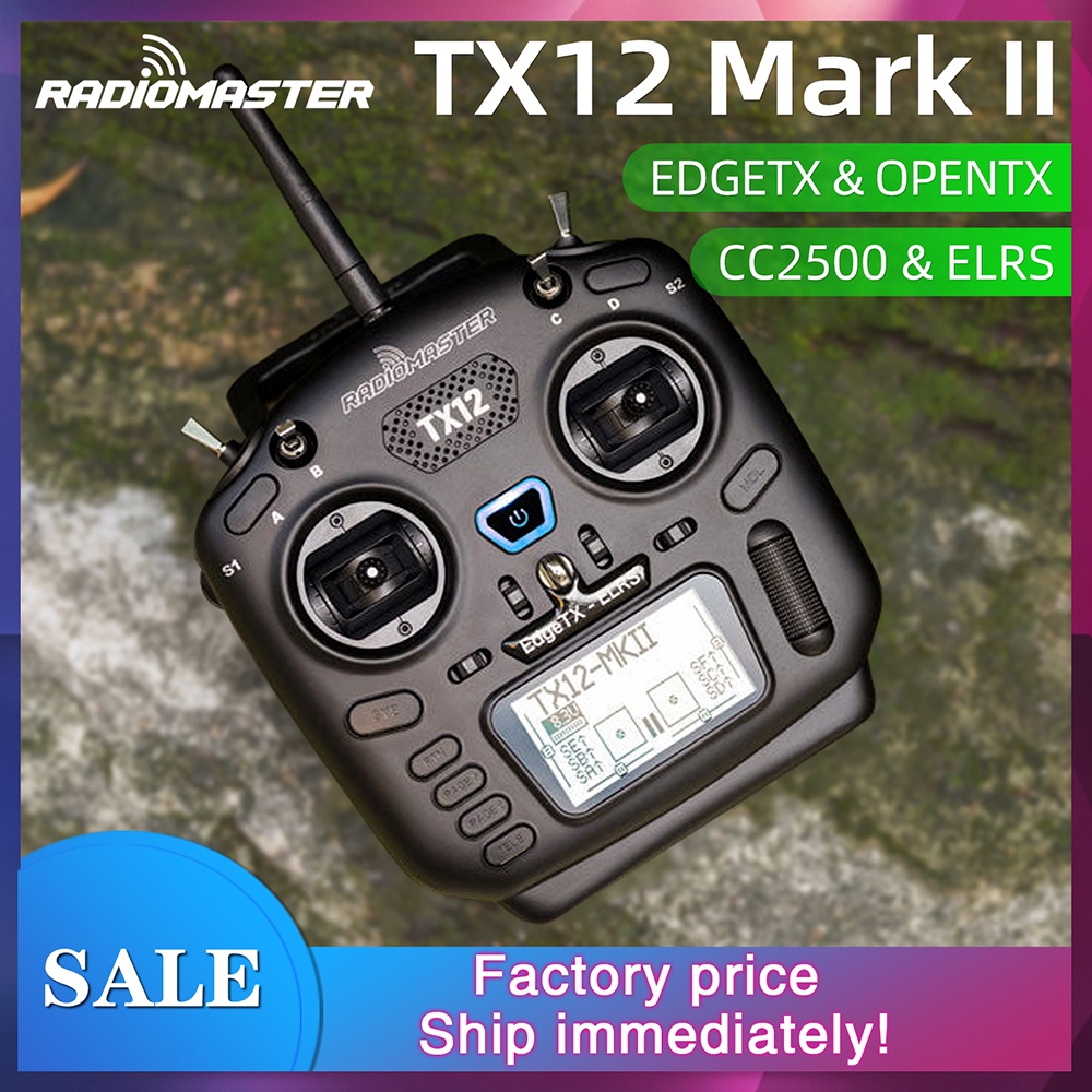 ตัวควบคุมวิทยุดิจิทัล TX12 MK II CC2500/ELRS EdgeTX OpenTX 2.4GHz 16CH ...