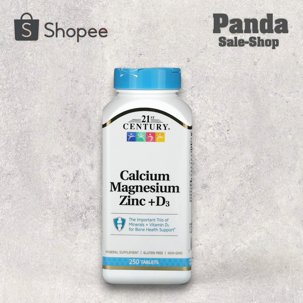 Magnesium & Calcium with Zinc and Vitamin D3 - 250 tablets – Vitamins & Supplements Europe