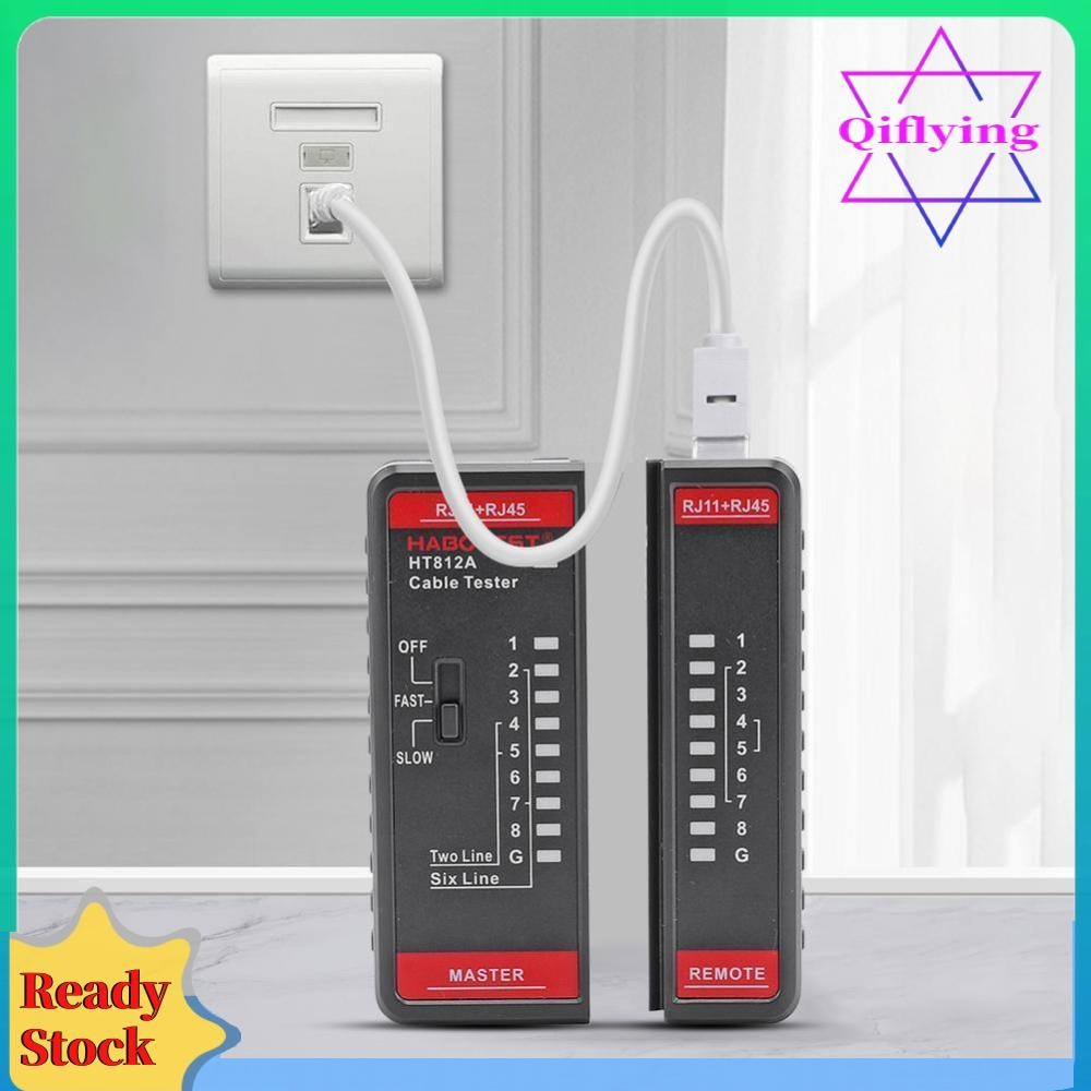 Rj45 RJ11 เครื่องทดสอบสายเคเบิลเครือข่ายเครือข่ายสายไฟโทรศัพท์ Line ...