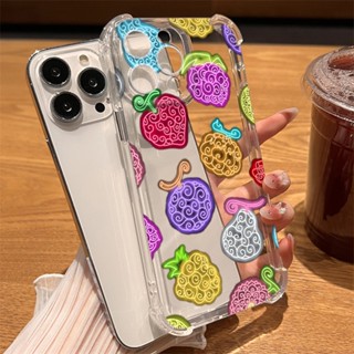 เคสโทรศัพท์มือถืออะคริลิค กันกระแทก ปิดด้านหลัง ป้องกันเลนส์ ลายการ์ตูนอนิเมะ One Piece Devil Nut สําหรับ iPhone 14 Pro Max 13 12 11 X XR XS 7 8 Plus SE 2020