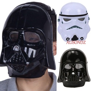 Alisondz หน้ากากคอสเพลย์ Darth Vader พลาสติก แบบเต็มหน้า สําหรับเด็ก