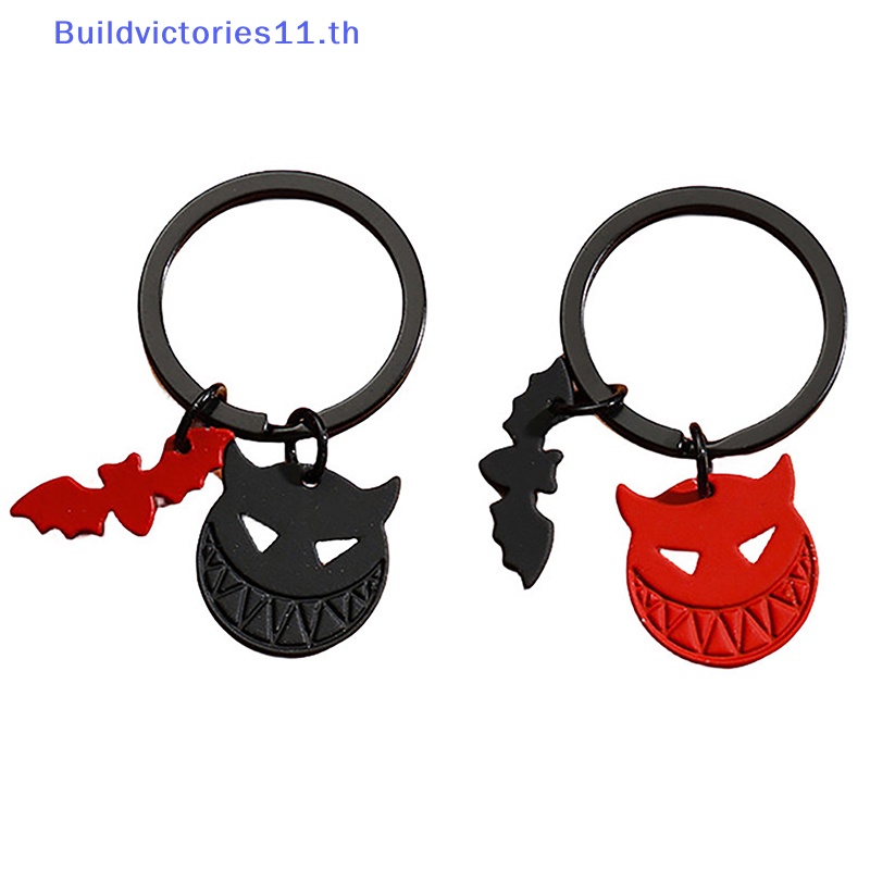 buildvictories11-พวงกุญแจ-จี้รูปค้างคาว-ผี-โลหะผสม-สีดํา-และสีแดง-เครื่องประดับ-สําหรับผู้หญิง-และผู้ชาย-diy