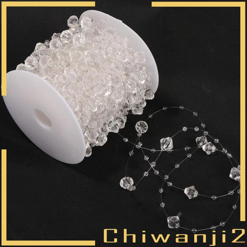 chiwanji2-สายโซ่ลูกปัดคริสตัล-30-เมตร-สําหรับตกแต่งช่อดอกไม้เจ้าสาว-งานแต่งงาน-คริสต์มาส-ปาร์ตี้-1-แพ็ก