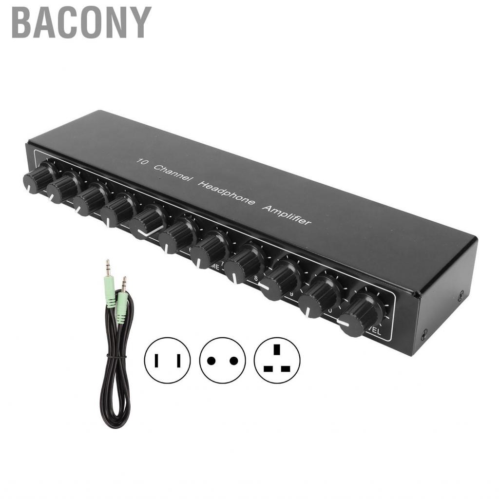 bacony-stereo-headphone-amplifier-1-in-10-out-portable-channel-amplifi-kit