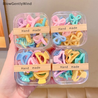 Blowgentlywind ใหม่ กิ๊บติดผมพลาสติก เนื้อแมตต์ ขนาดเล็ก เครื่องประดับแฟชั่น 10 ชิ้น BGW