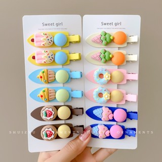กิ๊บติดผมหน้าม้า ลายการ์ตูนเป็ดน่ารัก สไตล์เกาหลี สําหรับผู้หญิง