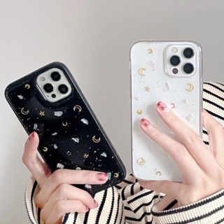 ดาวและดวงจันทร์ เคสโทรศัพท์สามมิติ เคสโทรศัพท์การ์ตูนน่ารัก compatible for เคสไอโฟน11 เคสไอโฟน 13 เคสไอโฟน 12 เคสไอโฟน 14 promax เคสไอโฟน XR เคสไอโฟน13promax เคสไอโฟน 14