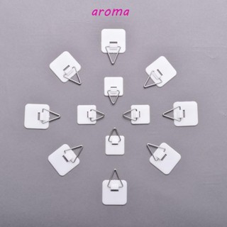 Aroma ตะขอแขวนจาน ทรงกลม และสี่เหลี่ยม มีกาวในตัว แบบพกพา