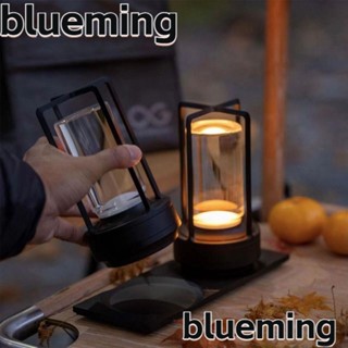 Blueming2 โคมไฟตั้งโต๊ะ โลหะ ชาร์จ USB สไตล์อุตสาหกรรม ย้อนยุค สําหรับตั้งแคมป์ กลางแจ้ง