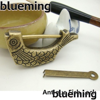 Blueming2 กุญแจล็อกกล่องเครื่องประดับ โลหะผสมสังกะสี สไตล์โบราณ