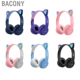 Bacony Headset Cute  Shape HiFi  Quality Luminous Stereo  Headphones for Home School Office