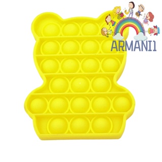 [armani1.th] ของเล่นบีบกด รูปหมี คลายเครียด สีเหลือง