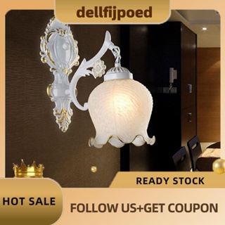 【dellfijpoed】โคมไฟติดผนัง Led สีทอง สไตล์ยุโรป สําหรับโรงแรม ข้างเตียง ทางเดิน