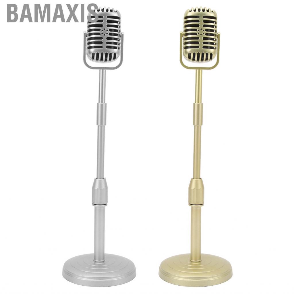 Bamaxis Retro Microphone Props Realistic Lightweight Fake Model for ...