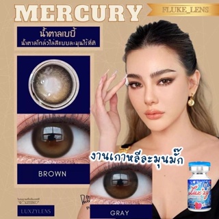 ลายดังเกาหลี 💖Mercury gray brown💖 คอนแทคเลนส์ Luxzylens (มินิ) ของแท้ผลิตที่เกาหลี 🇰🇷