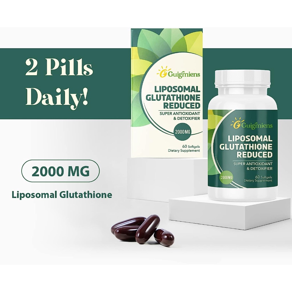 guigmiens liposomal glutathione reviews พร้อมส่ง Guigmiens Liposomal Glutathione 2000 MG Hyaluronic Acid + Collagen  Peptide + Resveratrol