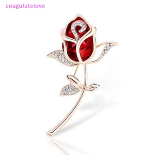 Coagulatelove Shang Wenyi Fan เข็มกลัดดอกกุหลาบ สีแดง อเนกประสงค์ อุปกรณ์เสริม สําหรับเสื้อคาร์ดิแกน เสื้อกันหนาว [ขายดี]