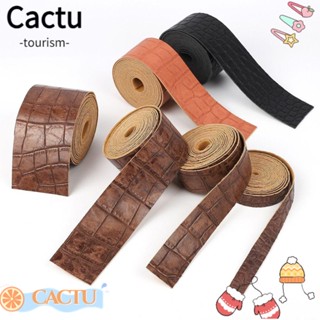 Cactu สายนาฬิกาข้อมือหนังจระเข้ ทนทาน DIY สําหรับงานฝีมือ