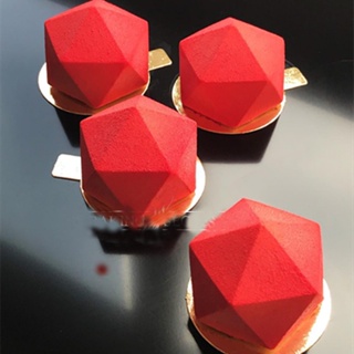 แม่พิมพ์เค้กเพชร รูปหลายเหลี่ยม สามมิติ สําหรับทําขนมหวาน มูส เบเกอรี่