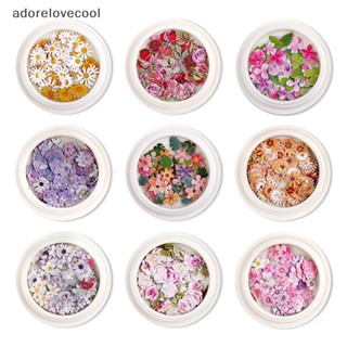 Adth แผ่นไม้ รูปดอกกุหลาบ แบบบางพิเศษ สําหรับตกแต่งเล็บ DIY 50 ชิ้น ต่อกล่อง