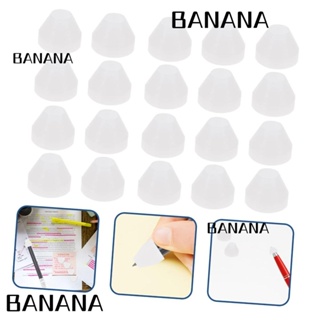 Banana1 ชุดบูชชิ่งไม้ ฉนวนกันความร้อน สีขาว สําหรับปากกา ดินสอ 10 ชิ้น