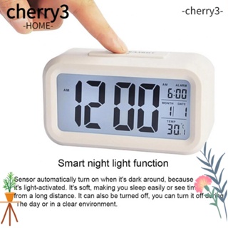 Cherry3 นาฬิกาปลุก ปุ่มกด แสดงอุณหภูมิ อเนกประสงค์ 2 In 1