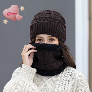 Purelove&gt; หมวกไหมพรม ผ้ากํามะหยี่ แบบหนา ทรงหลวม ให้ความอบอุ่น เหมาะกับเล่นสกี กลางแจ้ง แฟชั่นฤดูหนาว สําหรับผู้ชาย และผู้หญิง