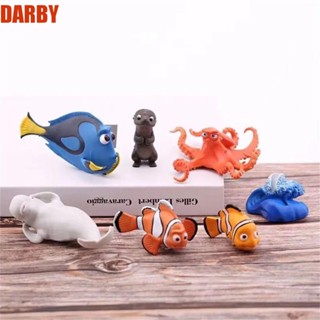 Darby โมเดลฟิกเกอร์ รูปการ์ตูนสัตว์ทะเล ขนาด 4-10 ซม. ของเล่นสําหรับเด็ก