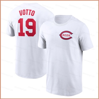 เสื้อยืดแขนสั้น พิมพ์ลาย Chicago Cubs Votto Moustakas 23 MLB พลัสไซซ์ สําหรับผู้ชาย และผู้หญิง
