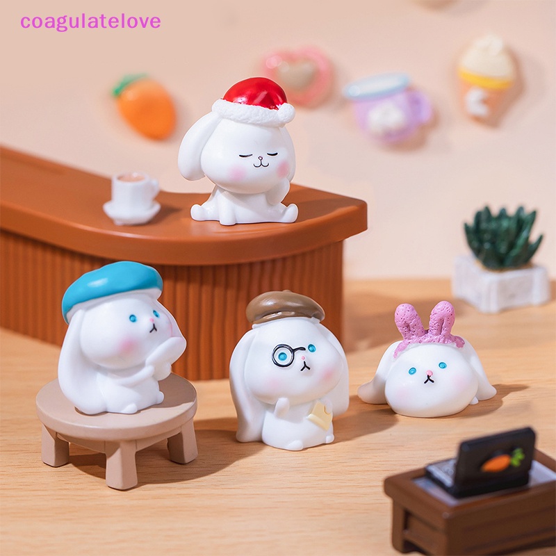 coagulatelove-ตุ๊กตากระต่ายเรซิ่น-ขนาดเล็ก-น่ารัก-สําหรับตกแต่งบ้าน-คริสต์มาส-ขายดี