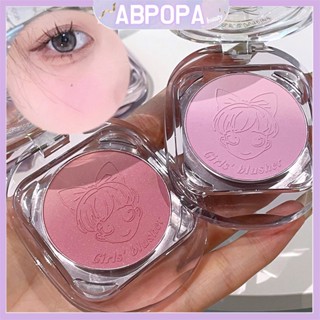 Abpopa Beauty Kakashow บลัชออนไล่โทนสี สองโทน สําหรับเด็กผู้หญิง เข้ากันได้ดี และเกลี่ยง่าย