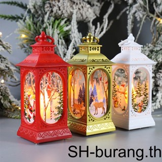 【Buran】โคมไฟ Led รูปสโนว์แมน กวาง ต้นคริสต์มาส ปีใหม่ สําหรับตกแต่งโต๊ะ