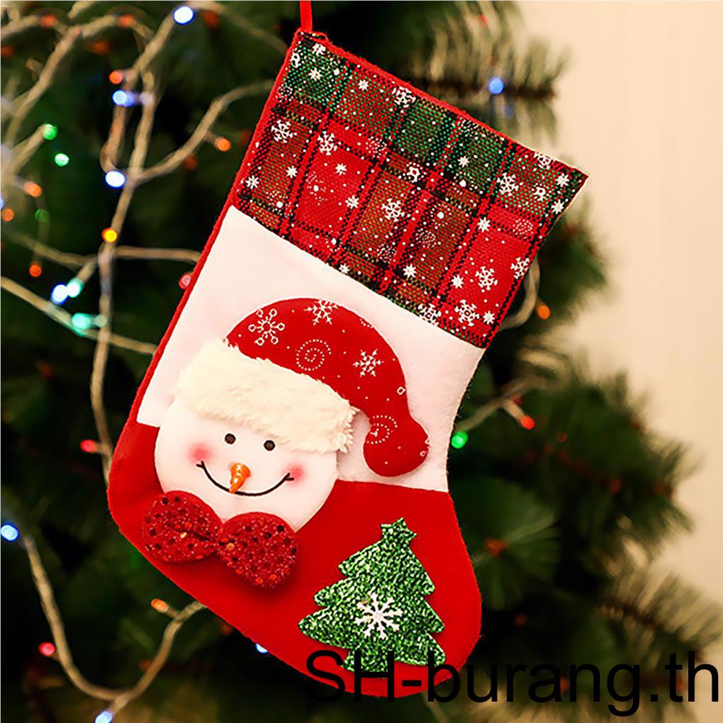 buran-ถุงเท้าซานต้าคลอส-สโนว์แมน-2020-สําหรับตกแต่งบ้าน-ต้นคริสต์มาส