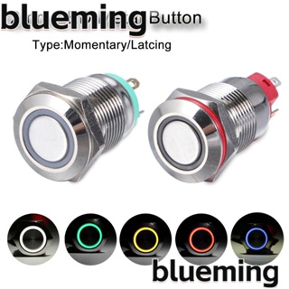 Blueming2 สวิตช์ปุ่มกดโลหะ LED 3V 5V 9V 12V 24V 110V 220V