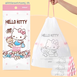 ถุงขยะพลาสติก แบบหนา ลายการ์ตูน Hello Kittys แบบพกพา ของใช้ในบ้าน และร้านอาหาร