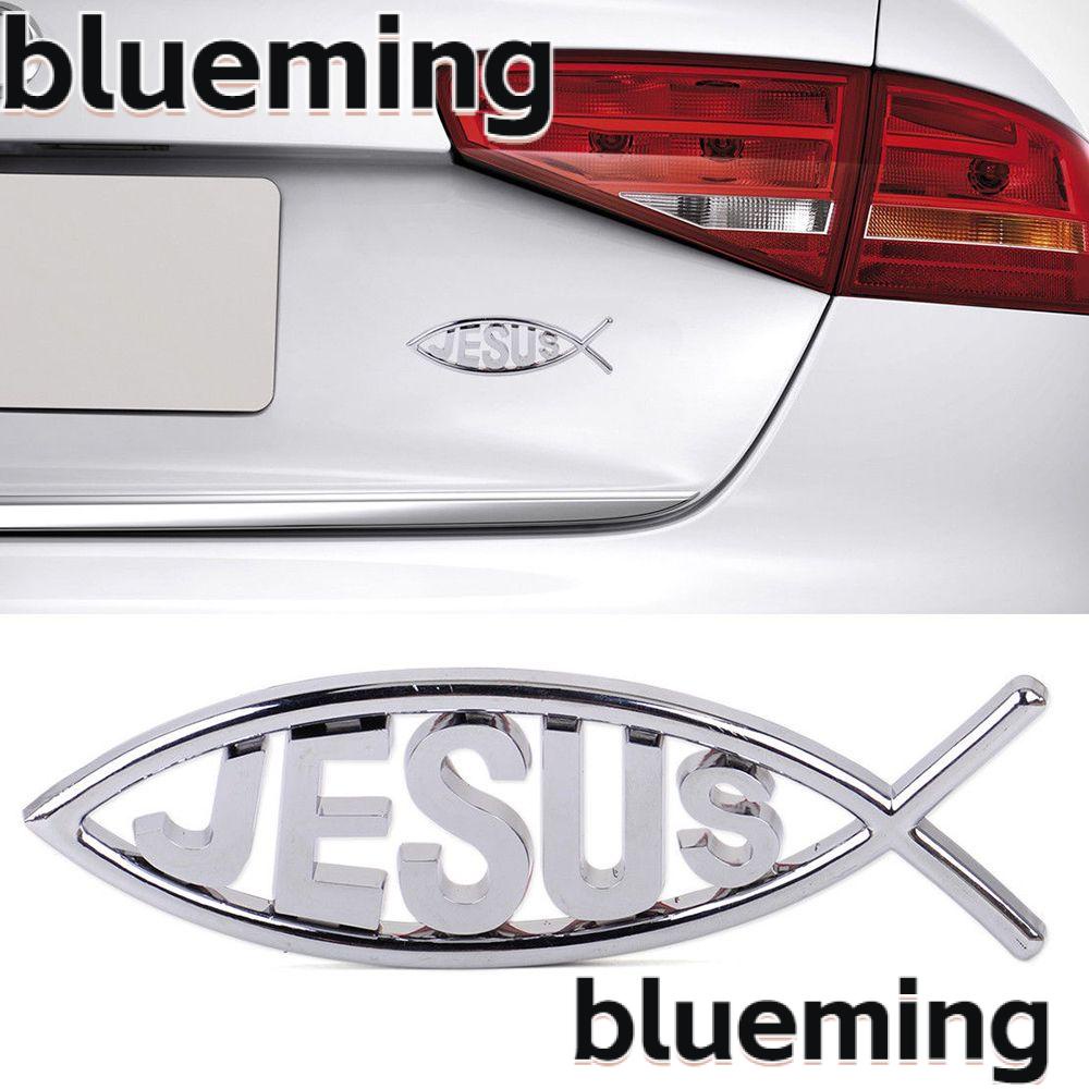 blueming2-สติกเกอร์โลโก้สัญลักษณ์พระเยซู-ปลา-สัญลักษณ์-สําหรับตกแต่งรถยนต์