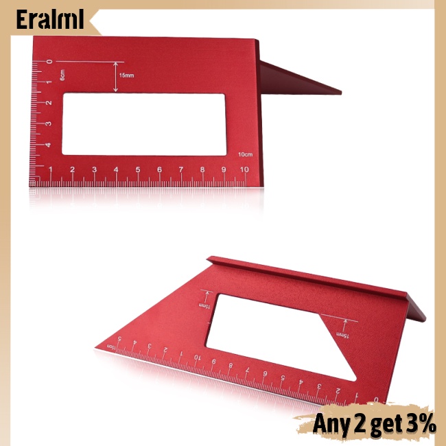 eralml-ไม้โปรแทรกเตอร์-เกจวัดมุม-45-90-องศา-อเนกประสงค์-สําหรับงานไม้