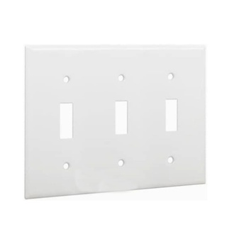 Home Durable Insulated Office PC Flame Retardant Easy Install 3 Toggle Switch Accessory For Electrical Outlet Wall Plate