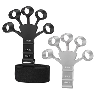 2pcs Portable Rock Climbing Muscle Training With Adjustable Strap 6 Resistant Level Finger Stretcher