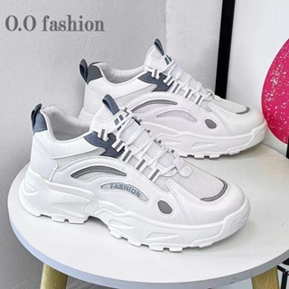 O.O fashion  รองเท้าผ้าใบผู้ชาย รองเท้าลำลองผู้ชาย  ผ้าใบแฟชั่น สไตล์เกาหลี กีฬากลางแจ้ง ทำงาน ลำลองXYD2390MRG 37Z230911