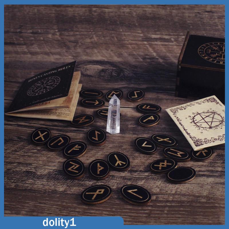 dolity1-ชุดลูกพรุนไม้แกะสลัก-พร้อมหนังสือคู่มือ-สําหรับผู้เริ่มต้น-แม่มด-25-ชิ้น