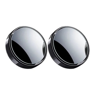 2pcs Universal HD Accessories Driving Wide Angle 360 Degree Rotation Easy Install Rearview Convex Car Blind Spot Mirror