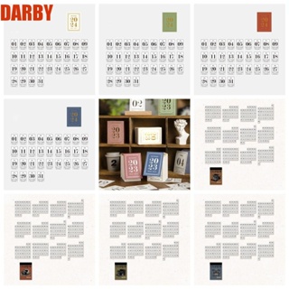 Darby ปฏิทินตั้งโต๊ะ ขนาดเล็ก ฉีกได้ สร้างสรรค์ สําหรับตกแต่งสมุดภาพ 365 366 ชิ้น