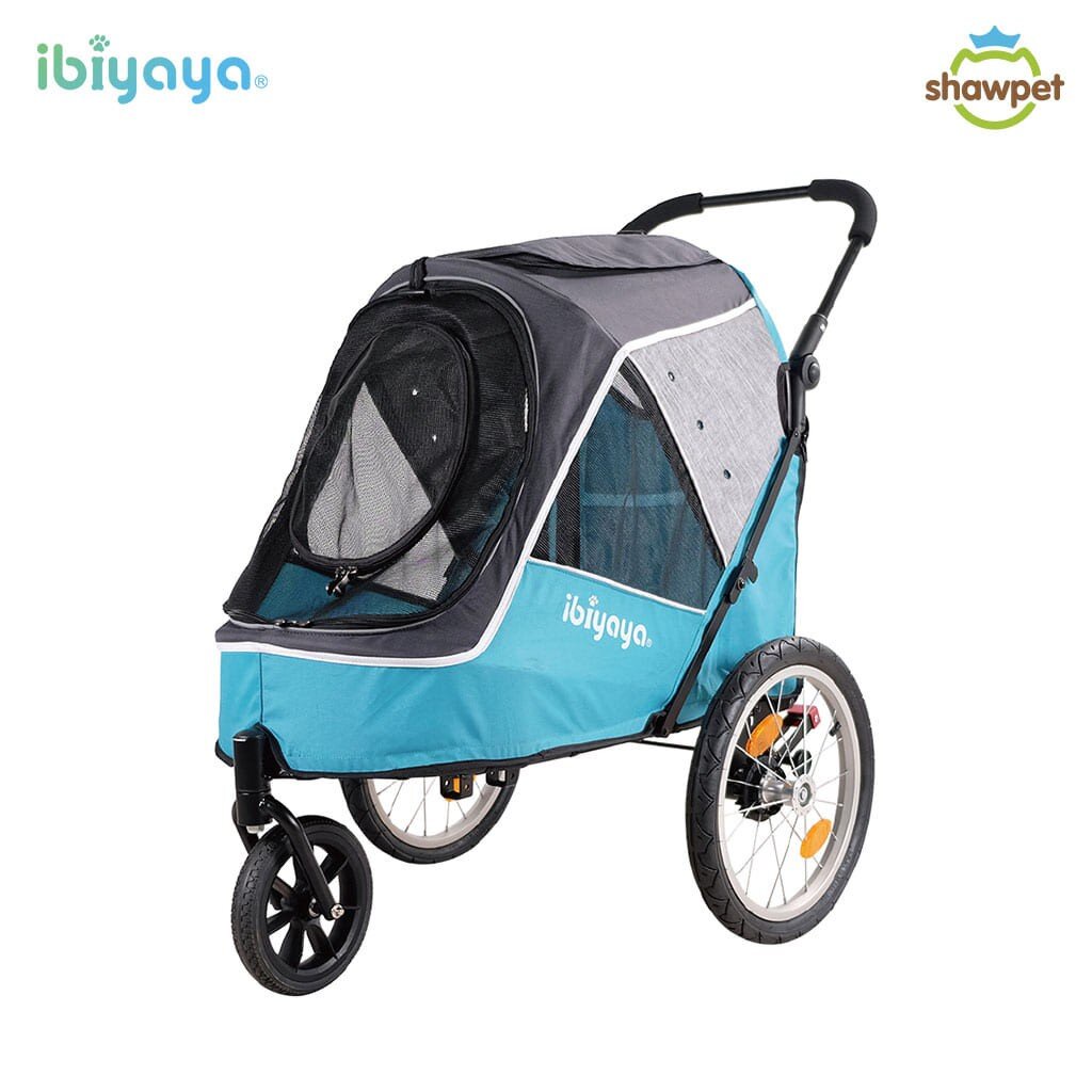 Ibiyaya รถเข็นสุนัข แบบ3ล้อ FS2080 Happy Pet Trailer/Jogger 2.0 รับ